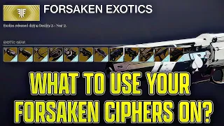 What to use Forsaken Ciphers on? | 30th Anniversary