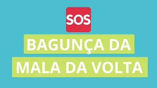 A BAGUNÇA DA MALA DA VOLTA | Como Organizar a Mala de Viagem na Volta