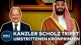 SAUDI-ARABIEN-REISE: Kanzler Olaf Scholz trifft umstrittenen Kronprinzen Mohammed bin Salman