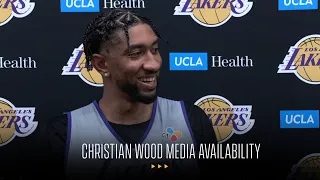 "It's a dream come true for me" - Christian Wood on his first practice with the Lakers