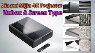 Xiaomi Mijia 4K Projector Unbox, Screen Type, How to Change to English | WhatsApp: +86 18826401386