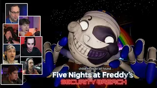 Реакция Летсплейщиков на Луну в Five Nights at Freddy’s Security Breach