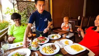 GOURMET French Food in Laos - BUFFALO STEAK TARTARE at L'Elephant in Luang Prabang!