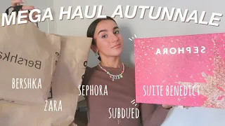 MEGA HAUL AUTUNNALE 🍂 || bershka, zara, subdued, sephora & more!