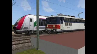 Open Rails Ligne H Z50000 Écouen - Ézanville à Épinay - Villetaneuse