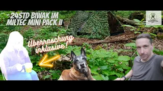 24std BIWAK im neuen MilTec Mini Pack 2 | Eine unerwartete Überraschung! | Outdoor mit Hund