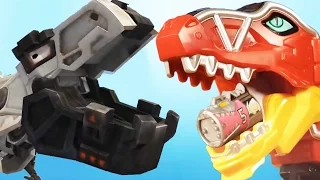 Dinotrux: Trux It Up Vs Power Rangers | Go Go Power Ranger - Fun Animated Kids Games For Children