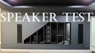 Basement Home Theater - First Speaker Sound Test