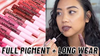 NYX Lip Lingerie XXL Matte Liquid Lipstick | SWATCHES + REVIEW