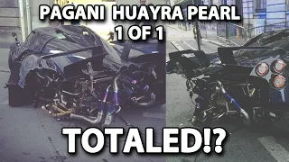 CRASHED 1350hp Pagani Huayra Pearl 1 of 1