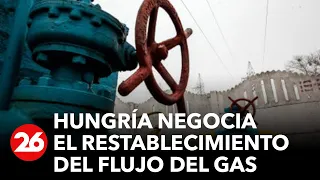 Hungría negocia el restablecimiento del flujo del gas