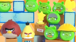 Angry Birds strike Bad piggies / McDonalds Happy Meal 2016 / Энгри Бердс / Kids channel SanSanychTV