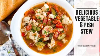 Mediterranean Vegetable & Fish Stew | Easy & Healthy One-Pan Recipe