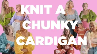 How to: Knit a Chunky Cardigan | Chunky Game Set Match Cardigan Walkthrough | Knit Cardigan