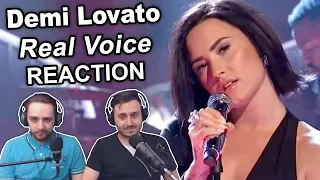 Singers FIRST TIME Reaction/Review to "Demi Lovato - Real Voice (Without Auto-Tune)"