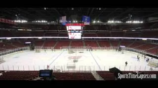 SportsTimeLapses.com: Hockey-to-Hoops (Kohl Center - Madison, WI)