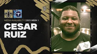 Cesar Ruiz talks home opener, Titans defense | New Orleans Saints