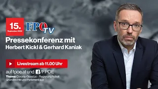 FPÖ-Pressekonferenz mit Herbert Kickl: „Regierung hebelt Grundrechte und Parlament aus“