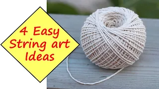 4 easy String art for Beginners step by step | Learning Process DIY