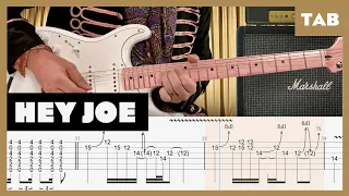 Hey Joe Jimi Hendrix Cover | Guitar Tab | Lesson | Tutorial