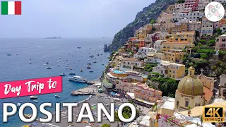 POSITANO │ ITALY.  Day trip by ferry to Positano, in the Amalfi Coast.  Colorful 4K images.