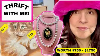 All The Thrift Store Jewelry Is Gone? Thrift With Me!