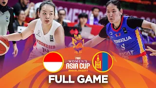 Indonesia v Mongolia | Full Basketball Game | FIBA Women's Asia Cup 2023 - Division B