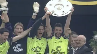 Borussia Dortmund ist deutscher Meister 1996, BL 1995/96 34.Spieltag