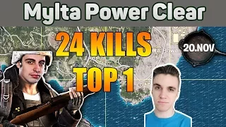 Mylta Power Clean Up - Shroud and Chad 24 Kills DUO FPP [NA] - PUBG Highlights Top 1 #11