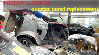 Nissan LANNIA rear side accident repair