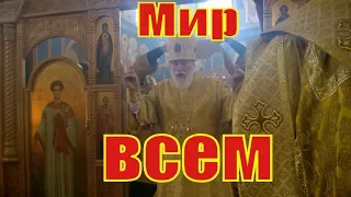 Благословение митрополита Минского и Заславского Павла на Божественной литургии.