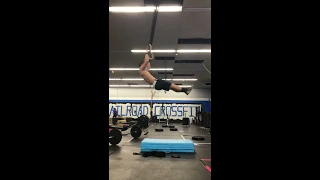 Ring Muscle Up (Kipping) (slow mo)