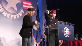 Gen. Martin Dempsey sings "God Bless the USA" with Bret Michaels