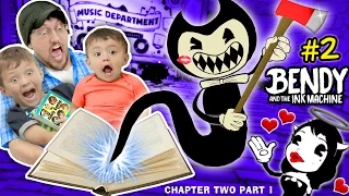 DON'T SCARE MY BABY! Bendy and the Ink Machine #2 CHAPTER TWO (FGTEEV plays SCARY MICKEY MOUSE Game)