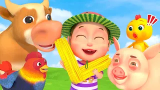 Old Macdonald Had A Farm - Farm Animals Song: Pig, Duck, Cow | Bum Bum Kids Song & Nursery Rhymes