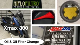 Oil and Oil Filter Change Tutorial - Yamaha Xmax 300