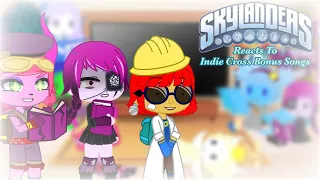 Skylander Girls Reacts To Indie Cross Bonus Songs || My au #skylanders #indiecross #fnf