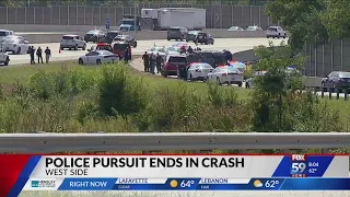 Indy police pursuit ends in fatal crash on I-465, killing 1 and injuring others