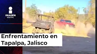 Fuerte enfrentamiento en Tapalpa, Jalisco por supuesta captura de mando del CJNG