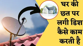 How does the dish mounted on the roof of the house work #shorts #viral #dishtv #dth #technology