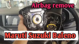 How to remove maruti Suzuki Baleno driver airbag.