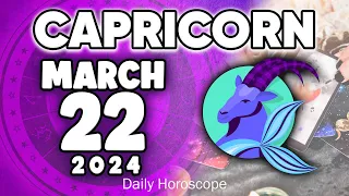 𝐂𝐚𝐩𝐫𝐢𝐜𝐨𝐫𝐧 ♑ 𝐔𝐑𝐆𝐄𝐍𝐓❌ 𝐈𝐓’𝐒 𝐀𝐁𝐎𝐔𝐓 𝐘𝐎𝐔😰 𝐇𝐨𝐫𝐨𝐬𝐜𝐨𝐩𝐞 𝐟𝐨𝐫 𝐭𝐨𝐝𝐚𝐲 MARCH 22 𝟐𝟎𝟐𝟒🔮#horoscope #new #tarot #zodiac