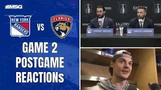 Goodrow, Trocheck, Rempe, & Laviolette on Rangers Game 2 Win vs Florida | New York Rangers