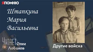 Штапкина Мария Васильевна. Проект "Я помню" Артема Драбкина. Другие войска.