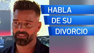 Ricky Martin habla por primera vez de su divorcio