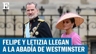 Los reyes Felipe VI y Letizia, en la coronación de Carlos III de Inglaterra | EL PAÍS