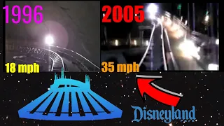 Space Mountain 1996 and 2005 Speed Comparison!!!