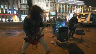 [Raw] Kino - Peremen (Cover by "7 Constellations" Band) at Nevsky Prospect, St. Petersburg, Russia