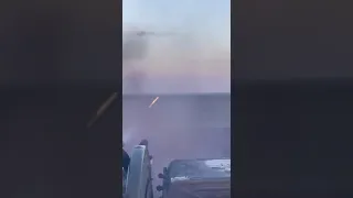 Ukraine War AA Gun direct fire