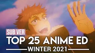 Top 25 Anime Endings - Winter 2021 (Subscribers Version)